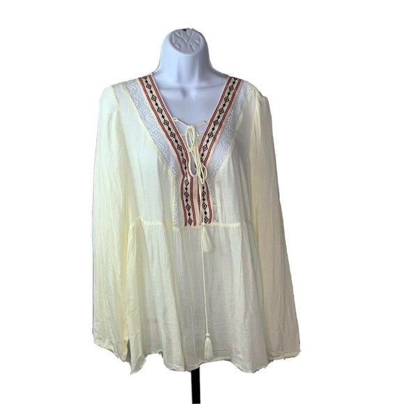 Flying Tomato Tops - Flying Tomato Top Plus Size 3X Off White NWT